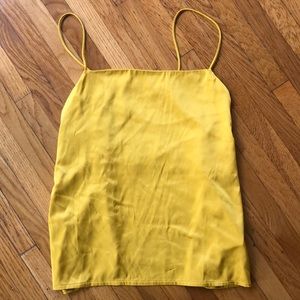 Zara yellow strappy top